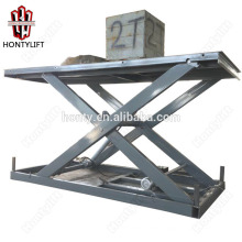 2000kg cheap sale stationary scissor lift table/electric goods lift price